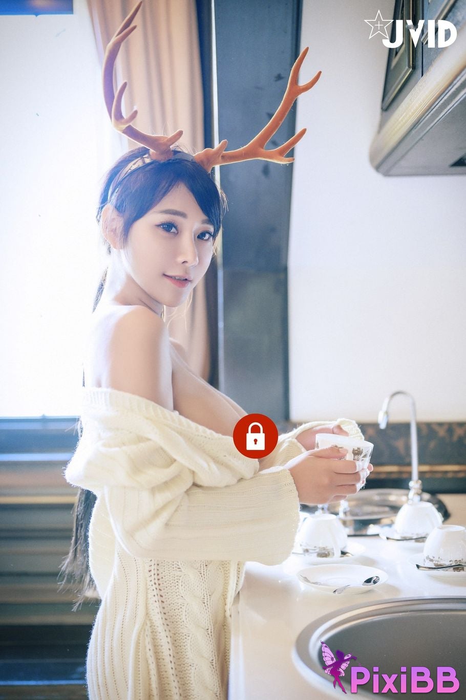 JVID Lele Le Quan Ji Shang Kong Wu Ma big breast goddess Lu Jiao Nu Hai De Bao En PixiBB.COM 001