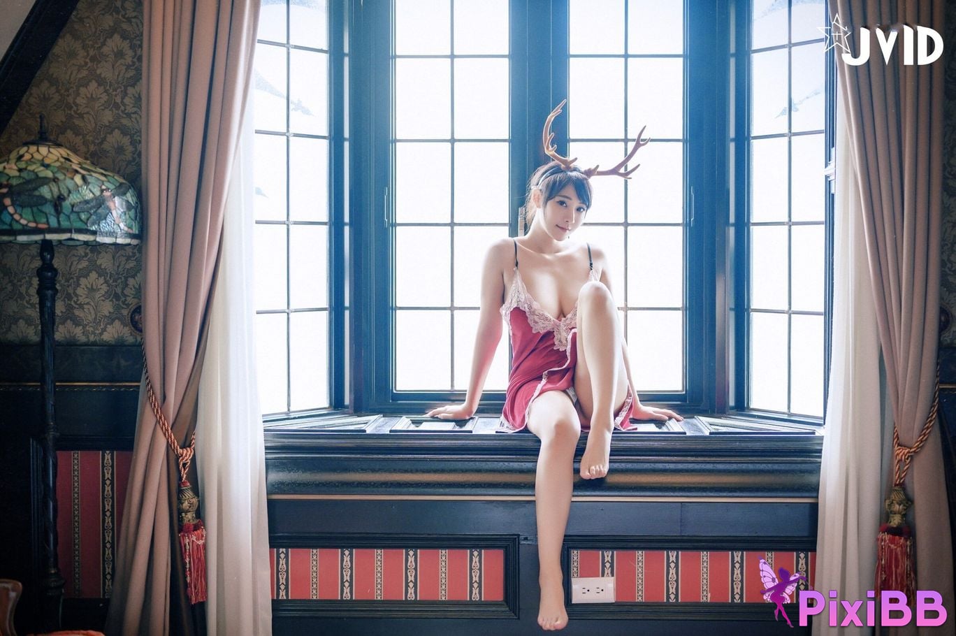 JVID Lele Le Quan Ji Shang Kong Wu Ma big breast goddess Lu Jiao Nu Hai De Bao En PixiBB.COM 100