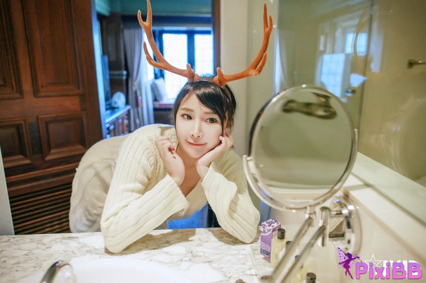 JVID Lele Le Quan Ji Shang Kong Wu Ma big breast goddess Lu Jiao Nu Hai De Bao En PixiBB.COM 132