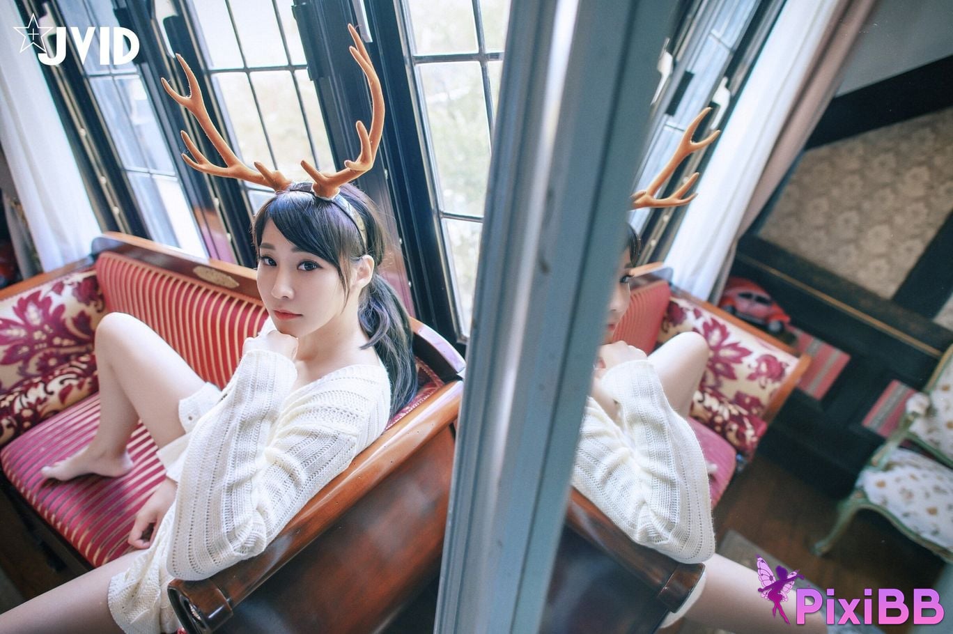 JVID Lele Le Quan Ji Shang Kong Wu Ma big breast goddess Lu Jiao Nu Hai De Bao En PixiBB.COM 134