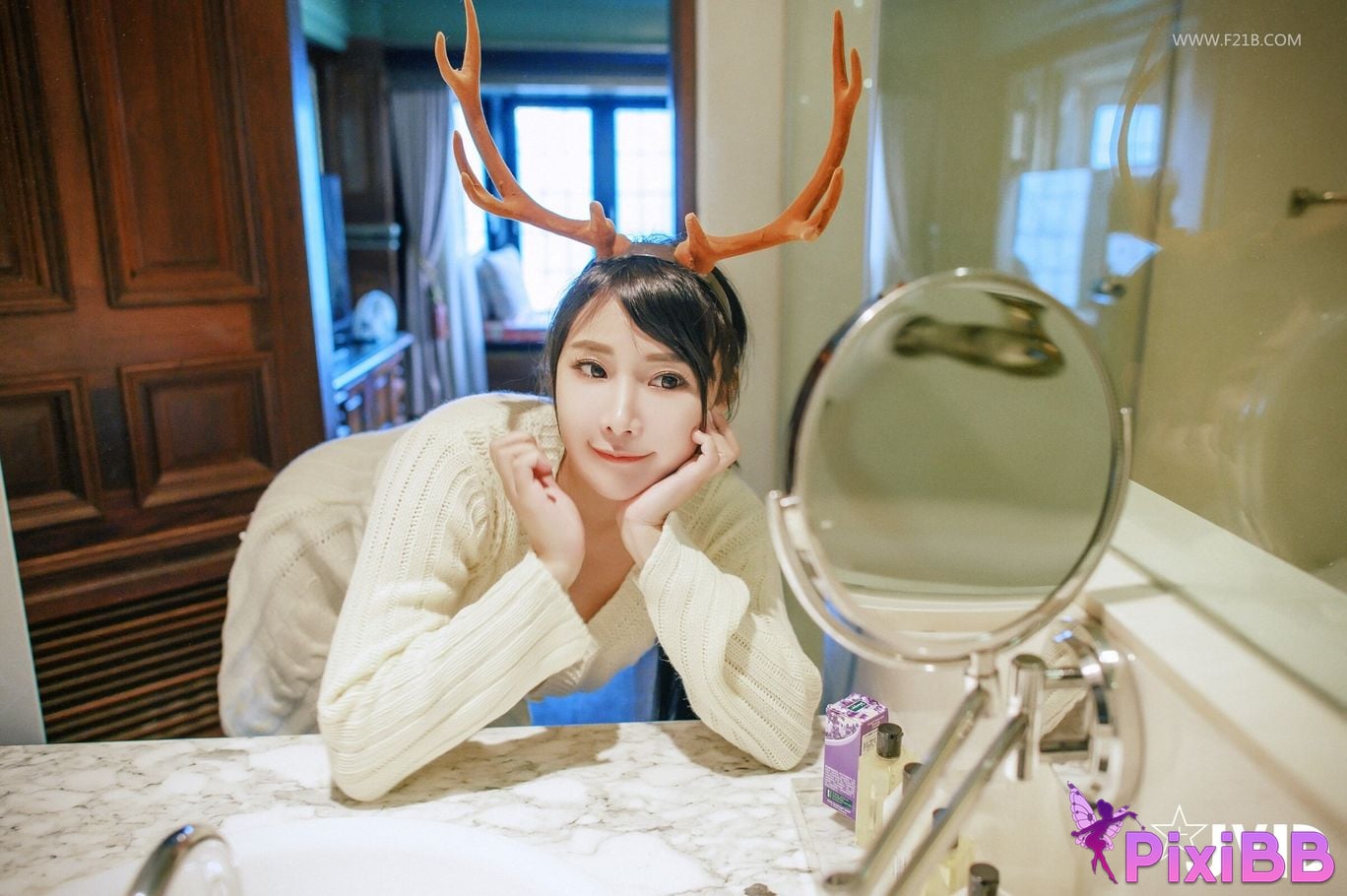 JVID Lele Le Quan Ji Shang Kong Wu Ma Big tits goddess le lu jiao nv hai de bao en PixiBB.COM 049