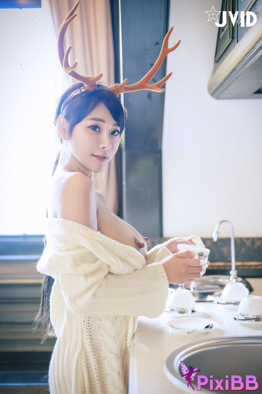 JVID Lele Le Quan Ji Shang Kong Wu Ma Big tits goddess le lu jiao nv hai de bao en PixiBB.COM 062