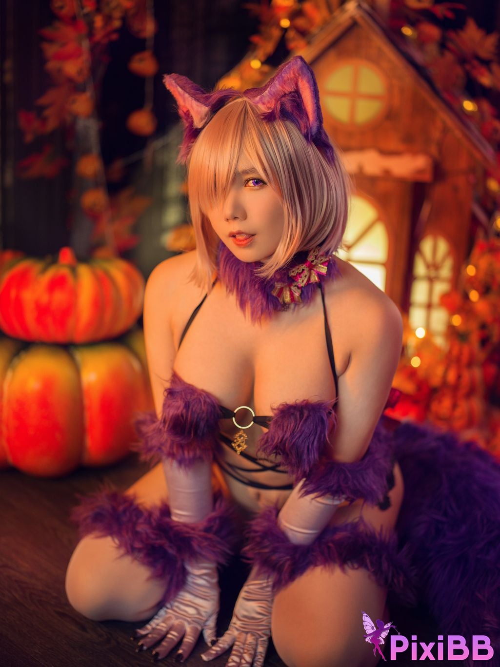 Cosplay Twist Sauce FGO Mashu PixiBB.COM 001