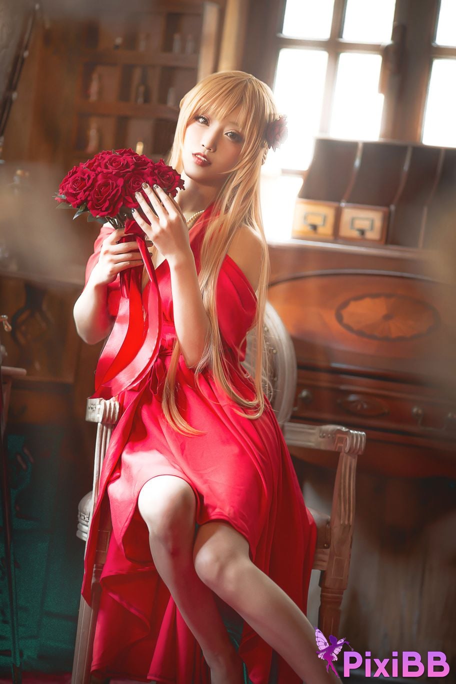 Cosplayer cut Celia Sword Art Online Asuna dress PixiBB.COM 006