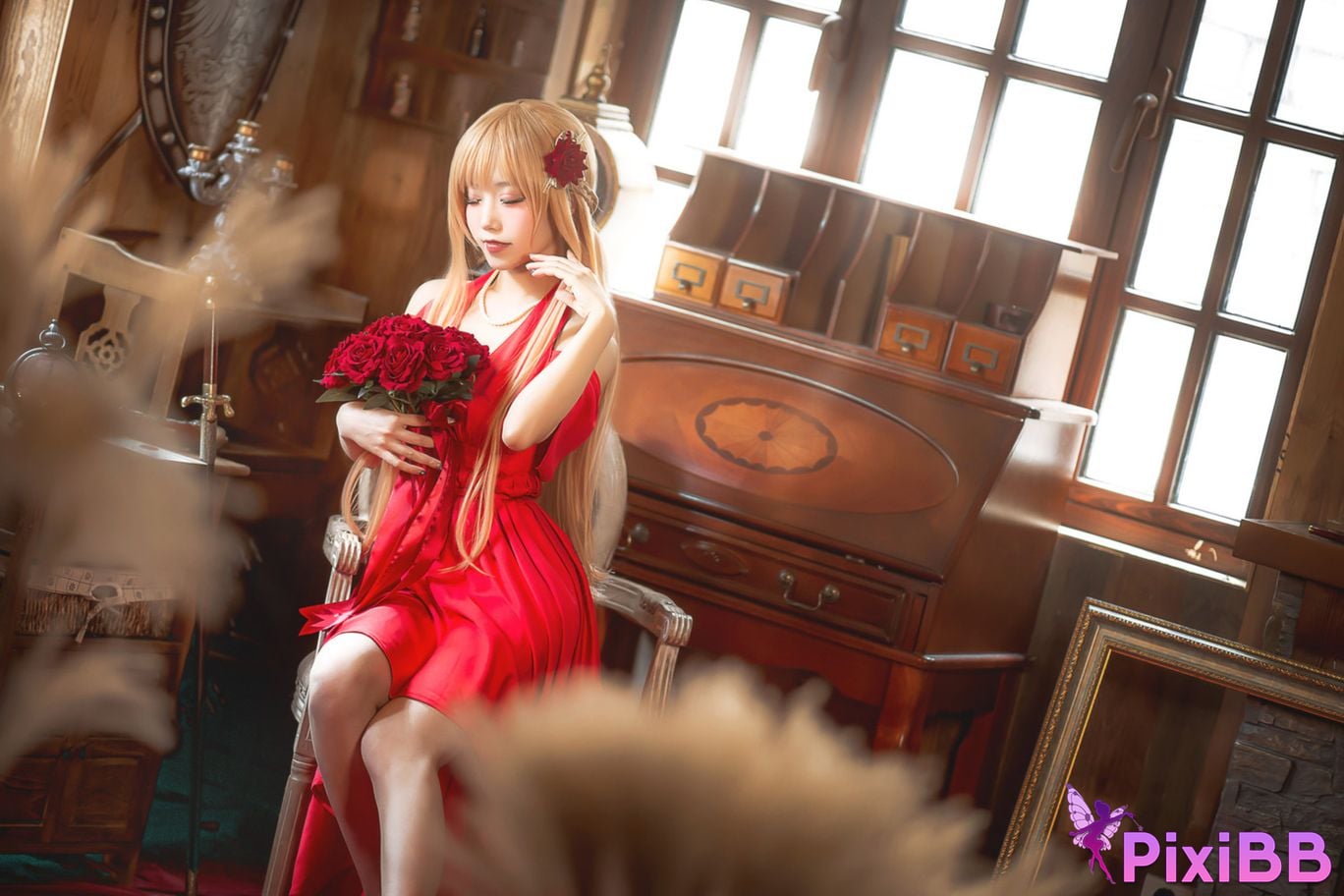 Cosplayer cut Celia Sword Art Online Asuna dress PixiBB.COM 008