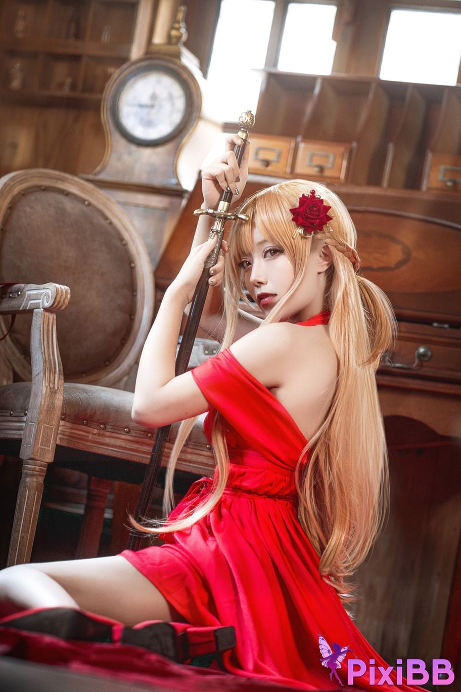 Cosplayer cut Celia Sword Art Online Asuna dress PixiBB.COM 009