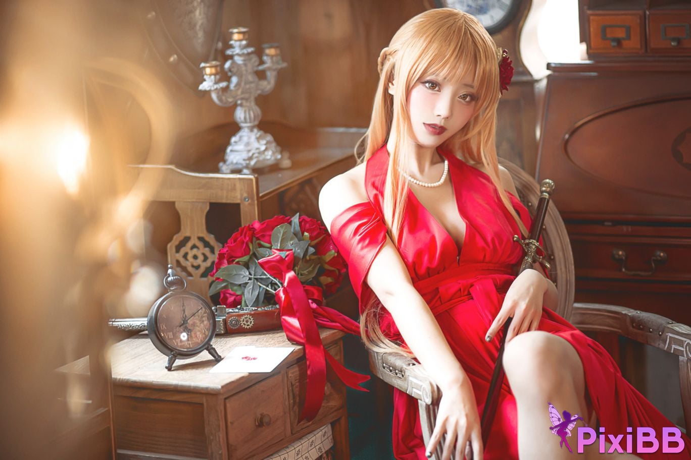 Cosplayer cut Celia Sword Art Online Asuna dress PixiBB.COM 014