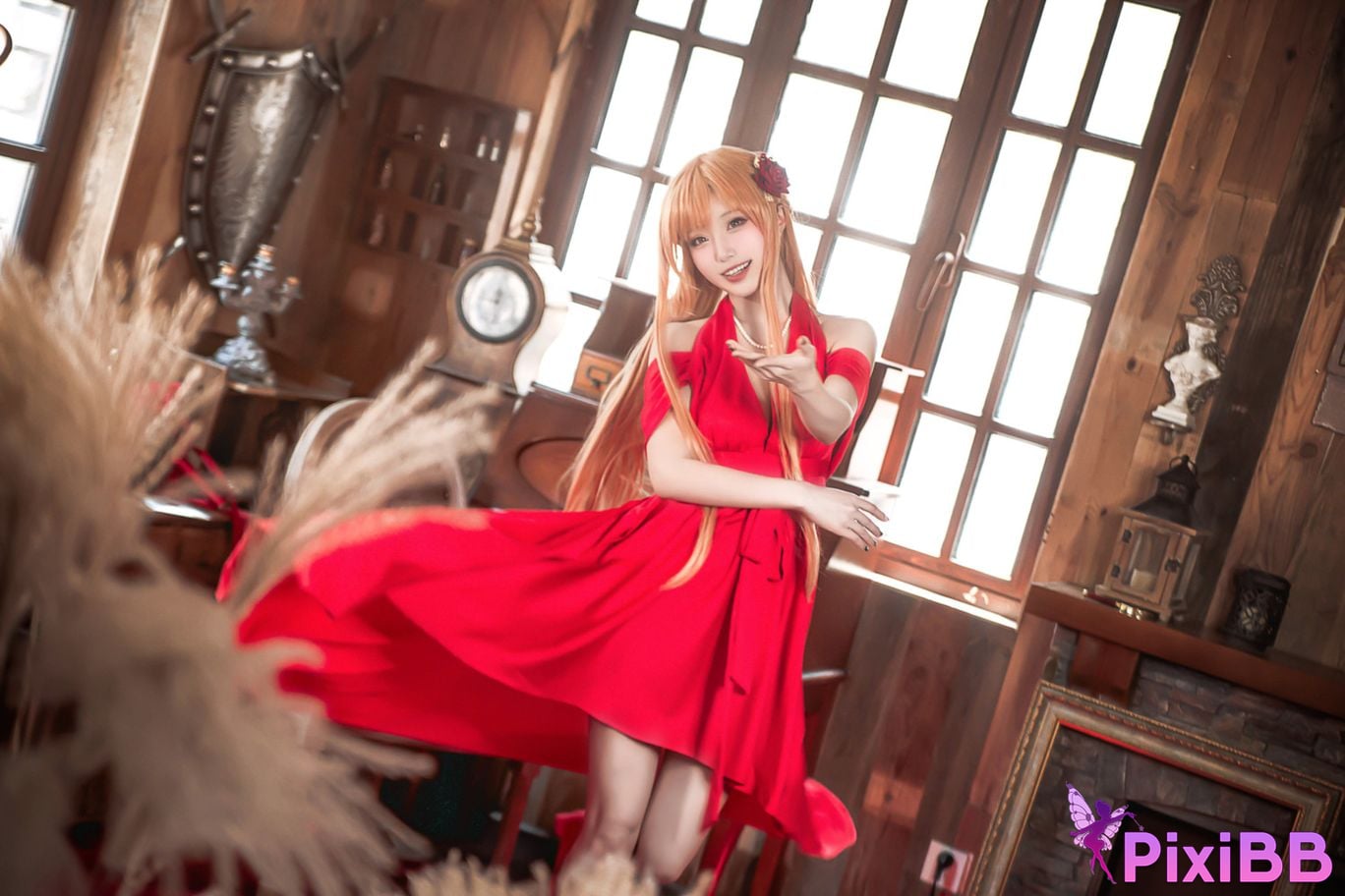 Cosplayer cut Celia Sword Art Online Asuna dress PixiBB.COM 022