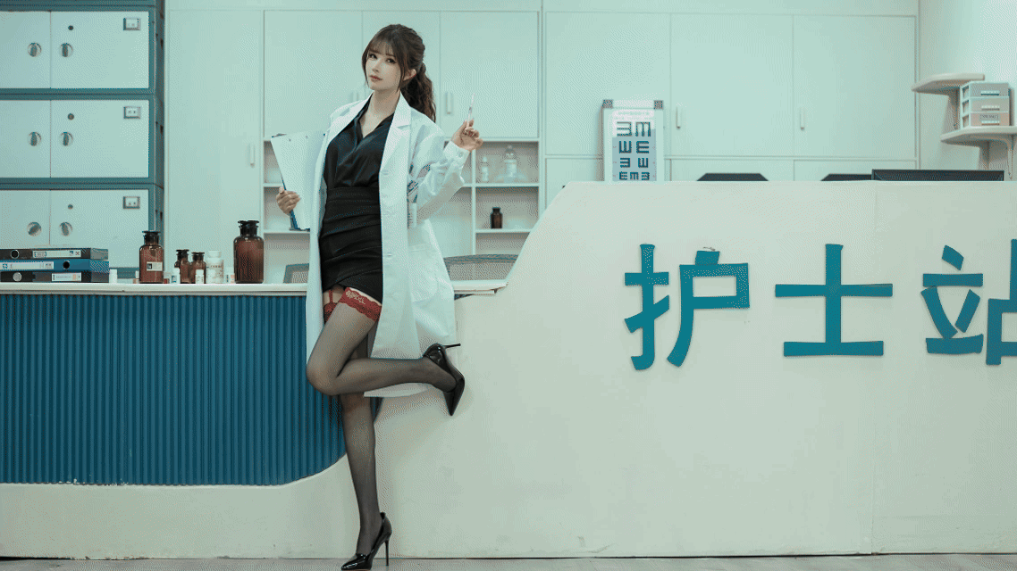 Cosplayer Deer eight years old Female doctor in the andrology ward PixiBB.COM 177