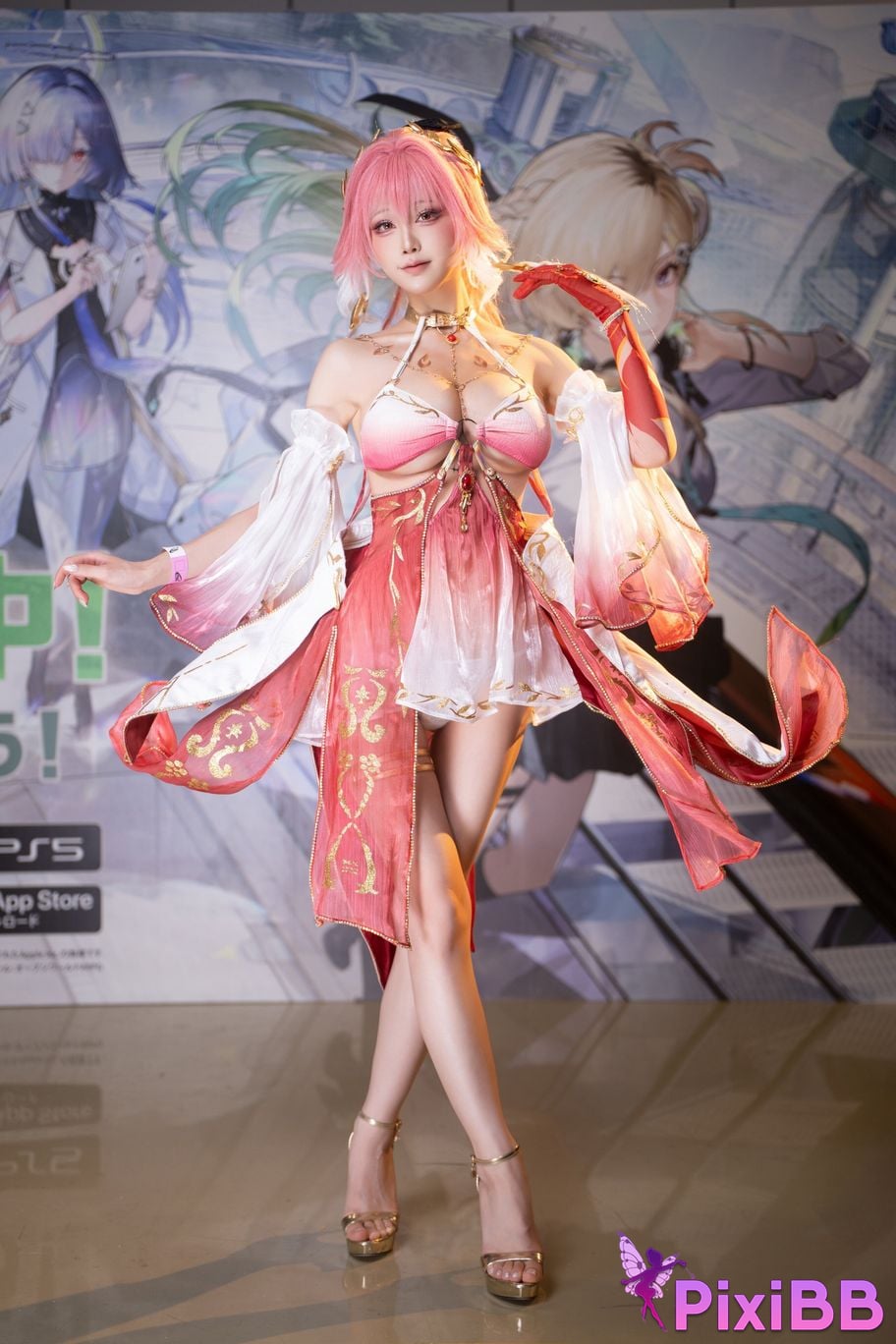 Cosplayer shuimiao Aqua C107 Photos of the scene long distance Ming Chao PixiBB.COM 001