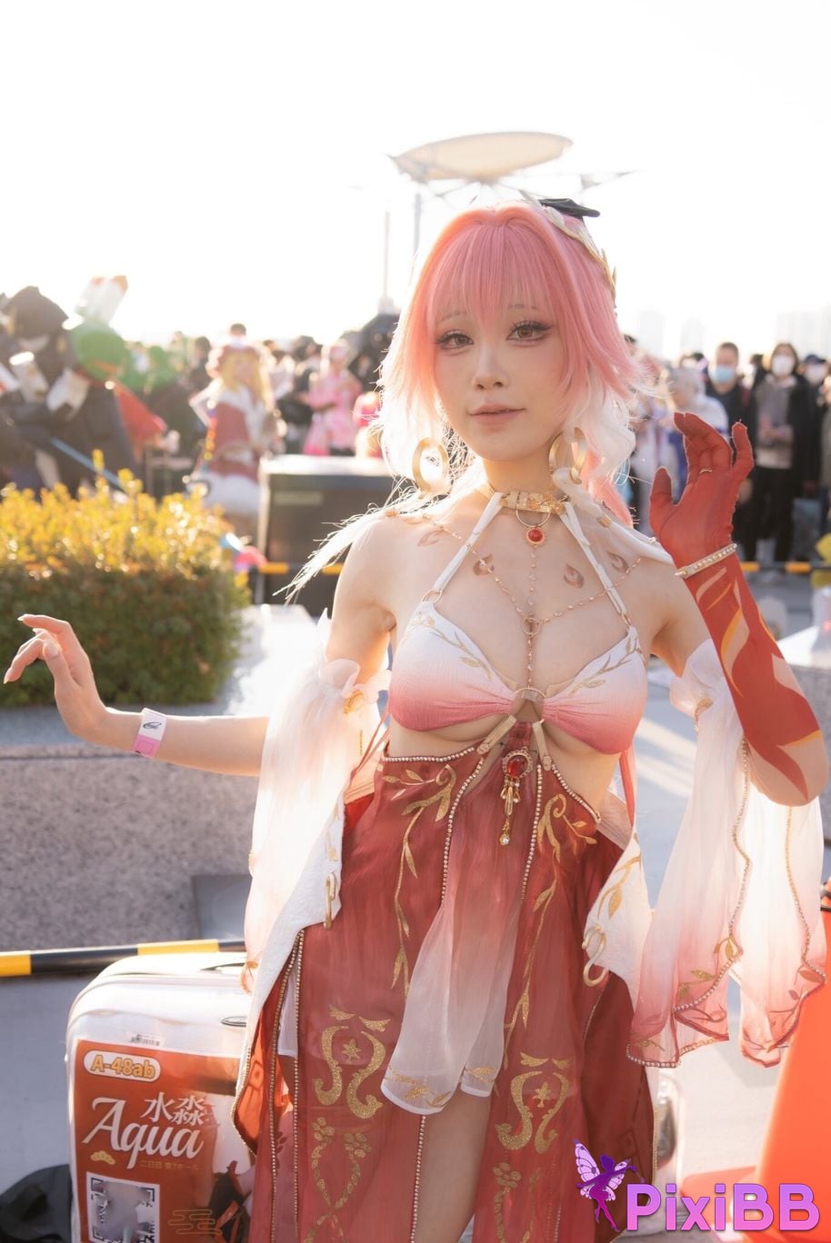 Cosplayer shuimiao Aqua C107 Photos of the scene long distance Ming Chao PixiBB.COM 007