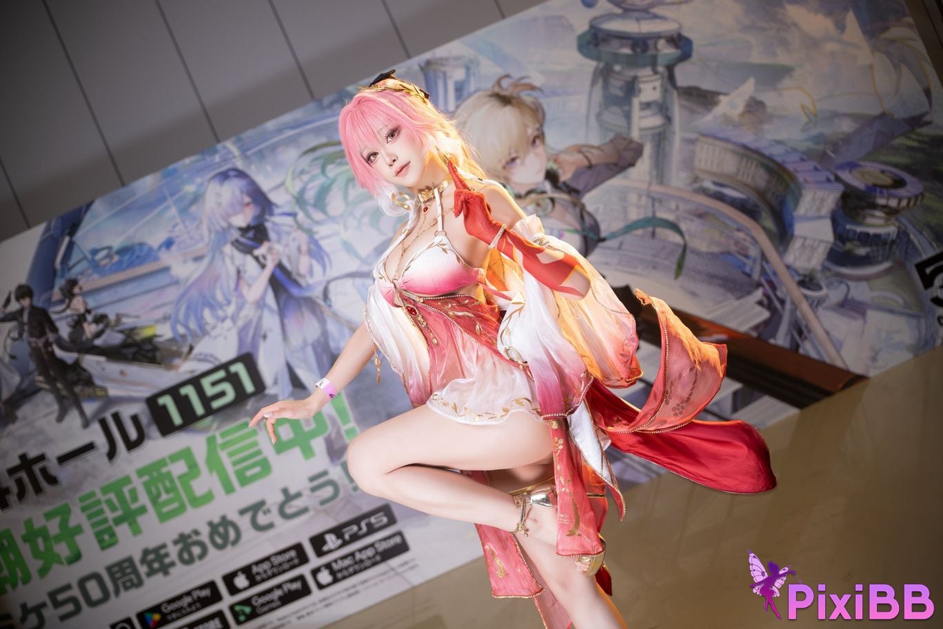 Cosplayer shuimiao Aqua C107 Photos of the scene long distance Ming Chao PixiBB.COM 014