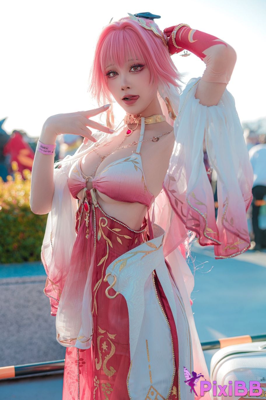 Cosplayer shuimiao Aqua C107 Photos of the scene long distance Ming Chao PixiBB.COM 016