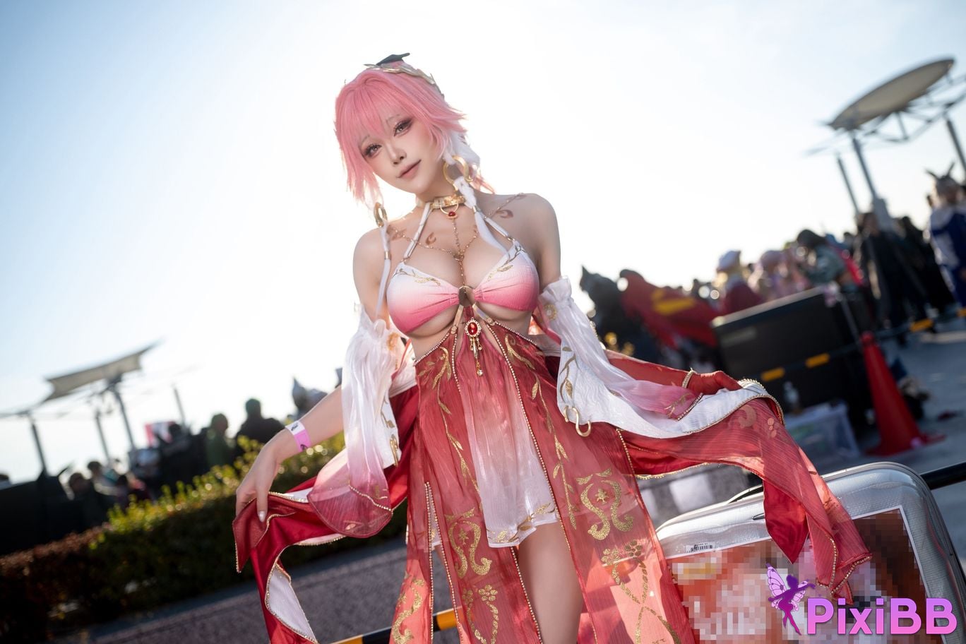 Cosplayer shuimiao Aqua C107 Photos of the scene long distance Ming Chao PixiBB.COM 023