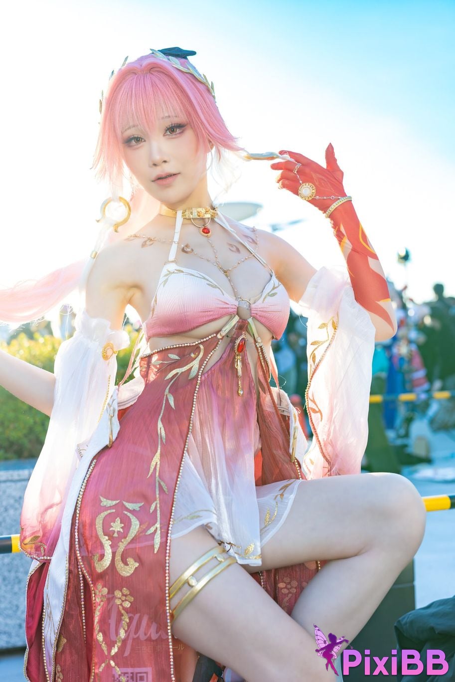 Cosplayer shuimiao Aqua C107 Photos of the scene long distance Ming Chao PixiBB.COM 029