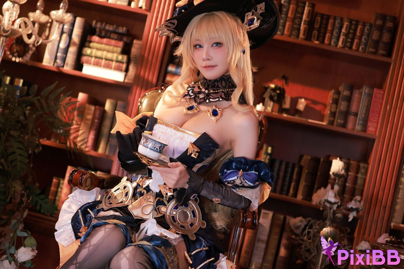 Cosplay Mizuki Aqua Genshin Impact Navia PixiBB.COM 002