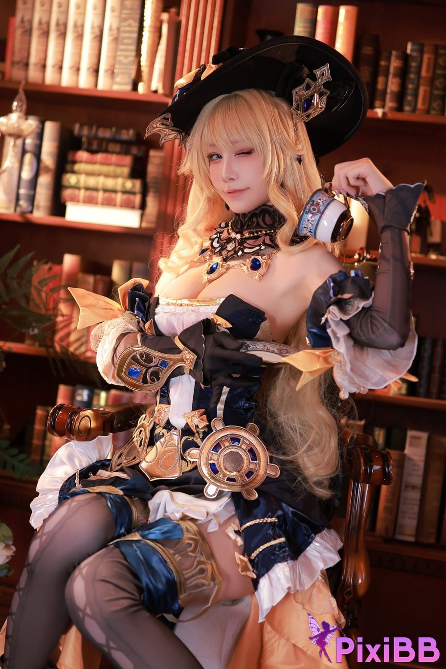 Cosplay Mizuki Aqua Genshin Impact Navia PixiBB.COM 003