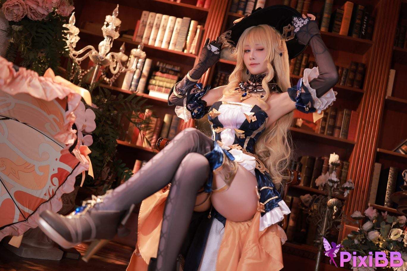 Cosplay Mizuki Aqua Genshin Impact Navia PixiBB.COM 004