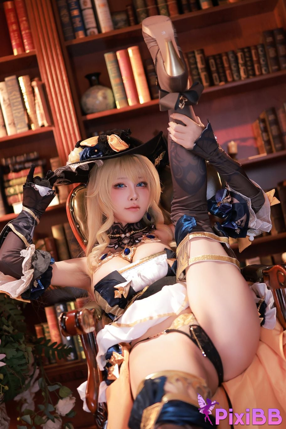 Cosplay Mizuki Aqua Genshin Impact Navia PixiBB.COM 005