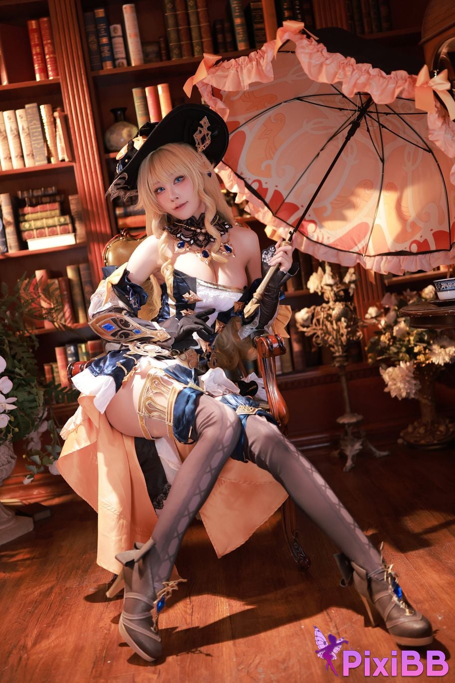 Cosplay Mizuki Aqua Genshin Impact Navia PixiBB.COM 033