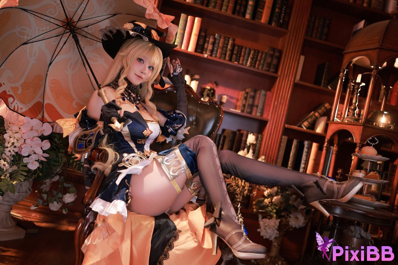 Cosplay Mizuki Aqua Genshin Impact Navia PixiBB.COM 044