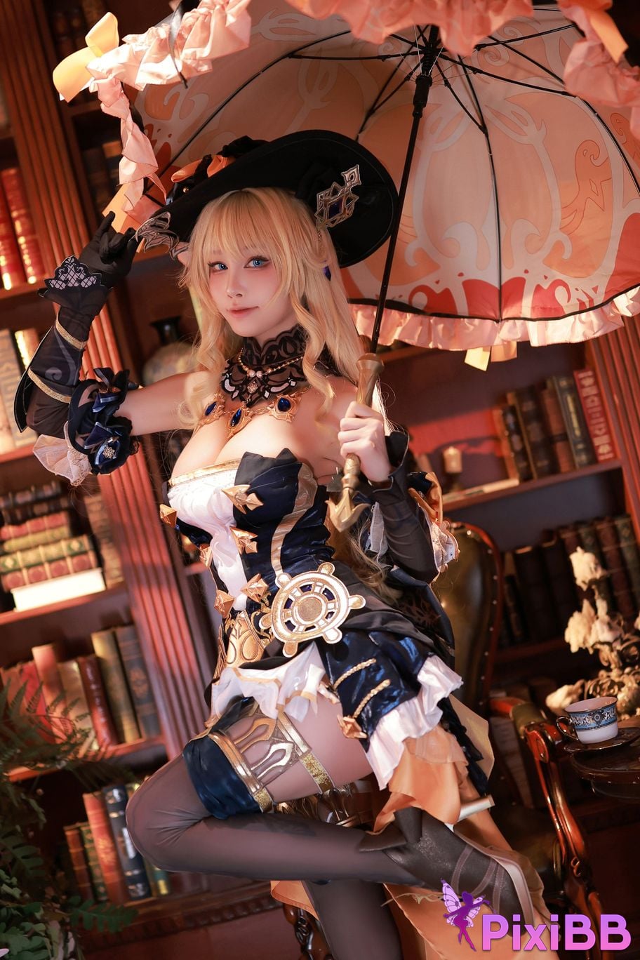 Cosplay Mizuki Aqua Genshin Impact Navia PixiBB.COM 053
