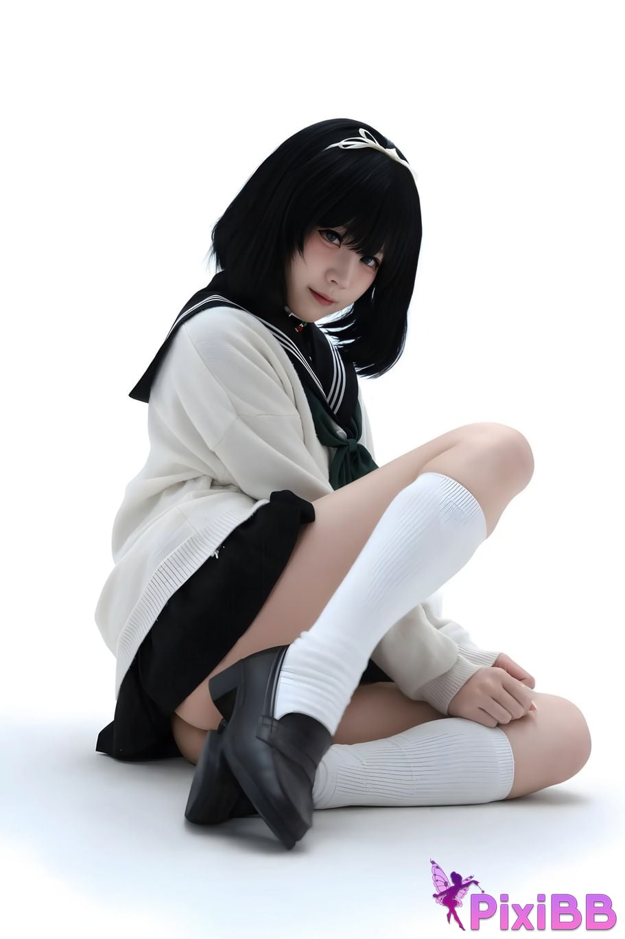 Cosplayer Shimizu Nagi sail cut leaves PixiBB.COM 010