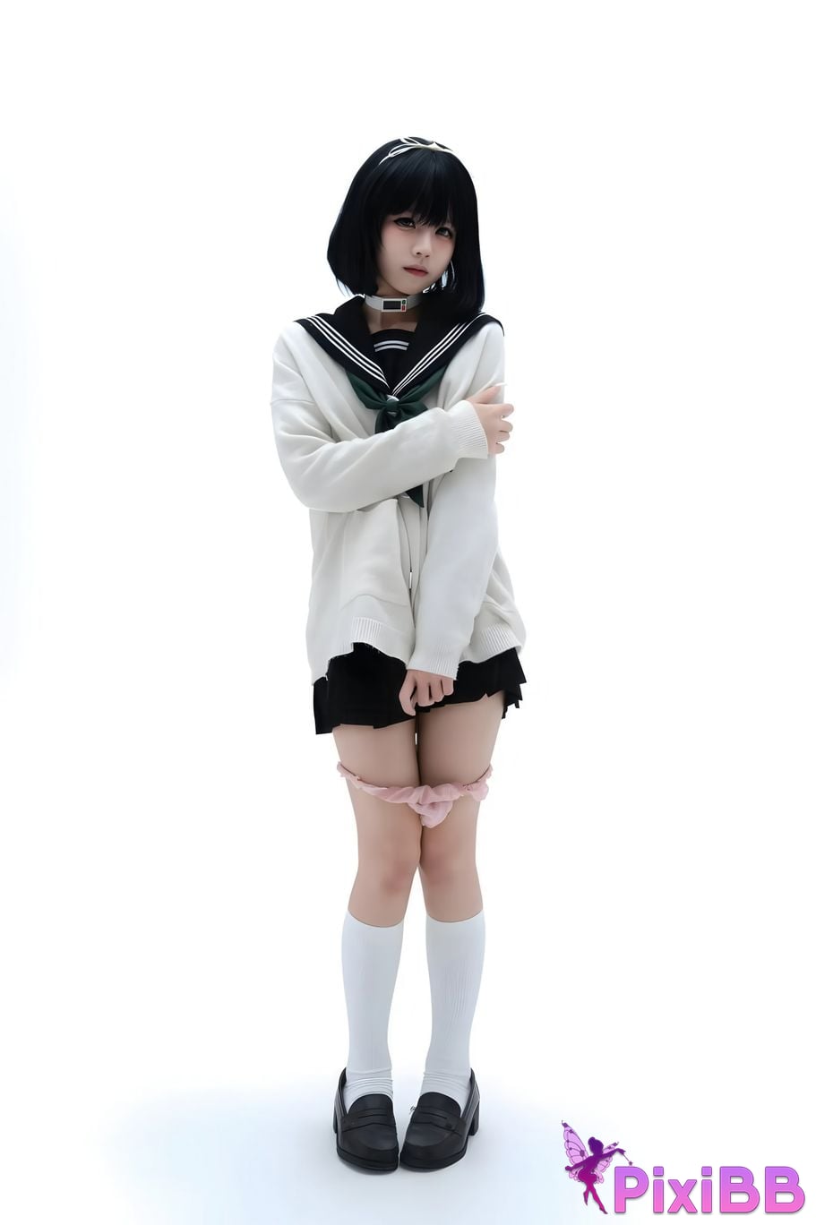 Cosplayer Shimizu Nagi sail cut leaves PixiBB.COM 031