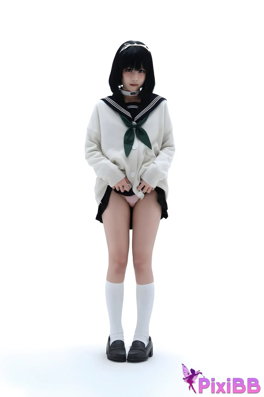 Cosplayer Shimizu Nagi sail cut leaves PixiBB.COM 034