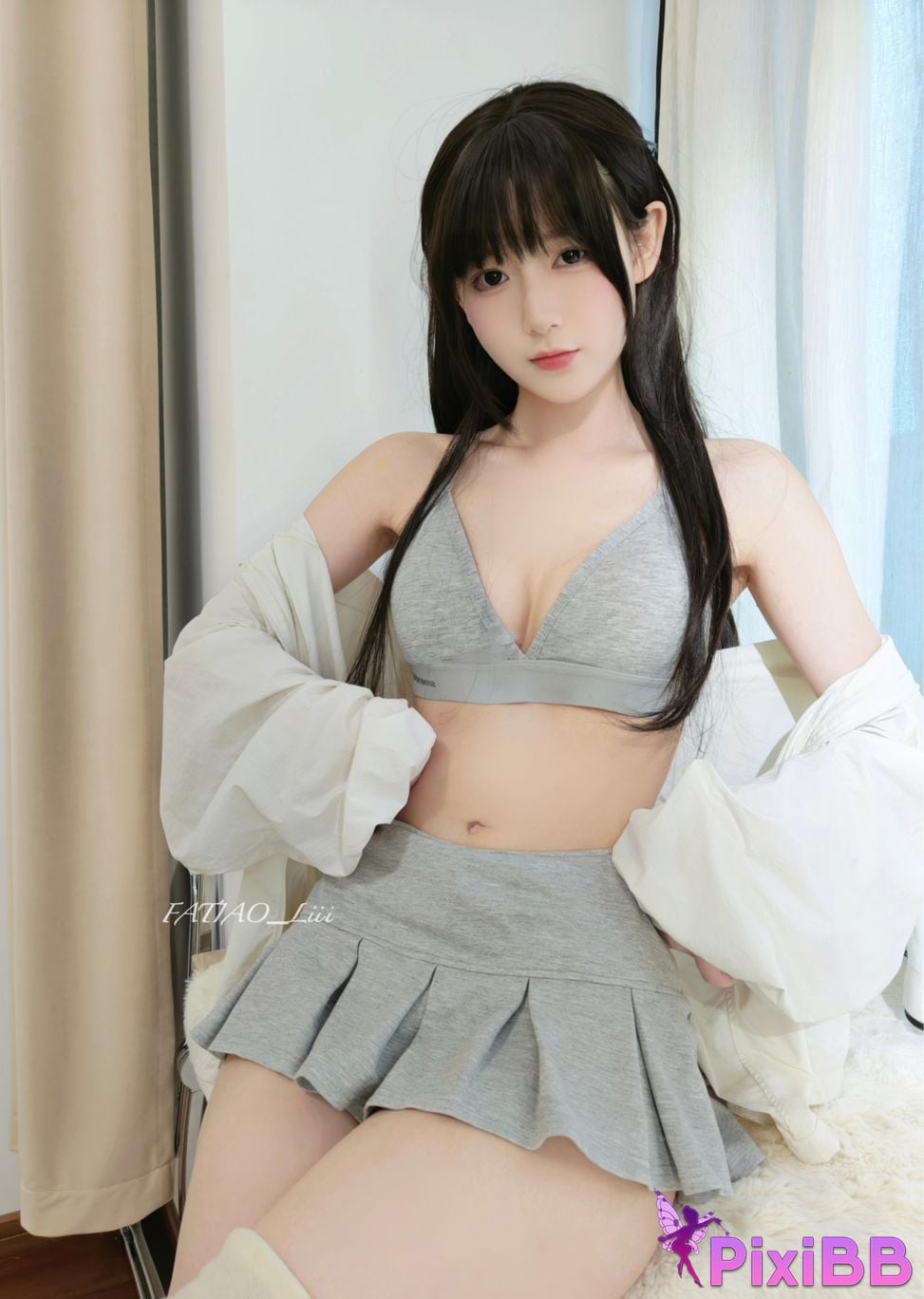 Cosplayer clockwork girl Mysterious Pear mini skirt PixiBB.COM 008