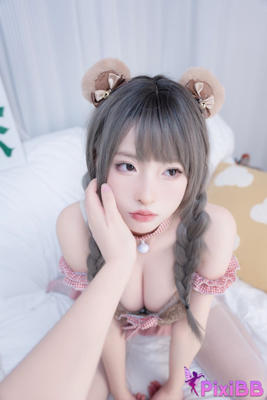 Cosplay Shimizu Yuno Cute bear PixiBB.COM 022