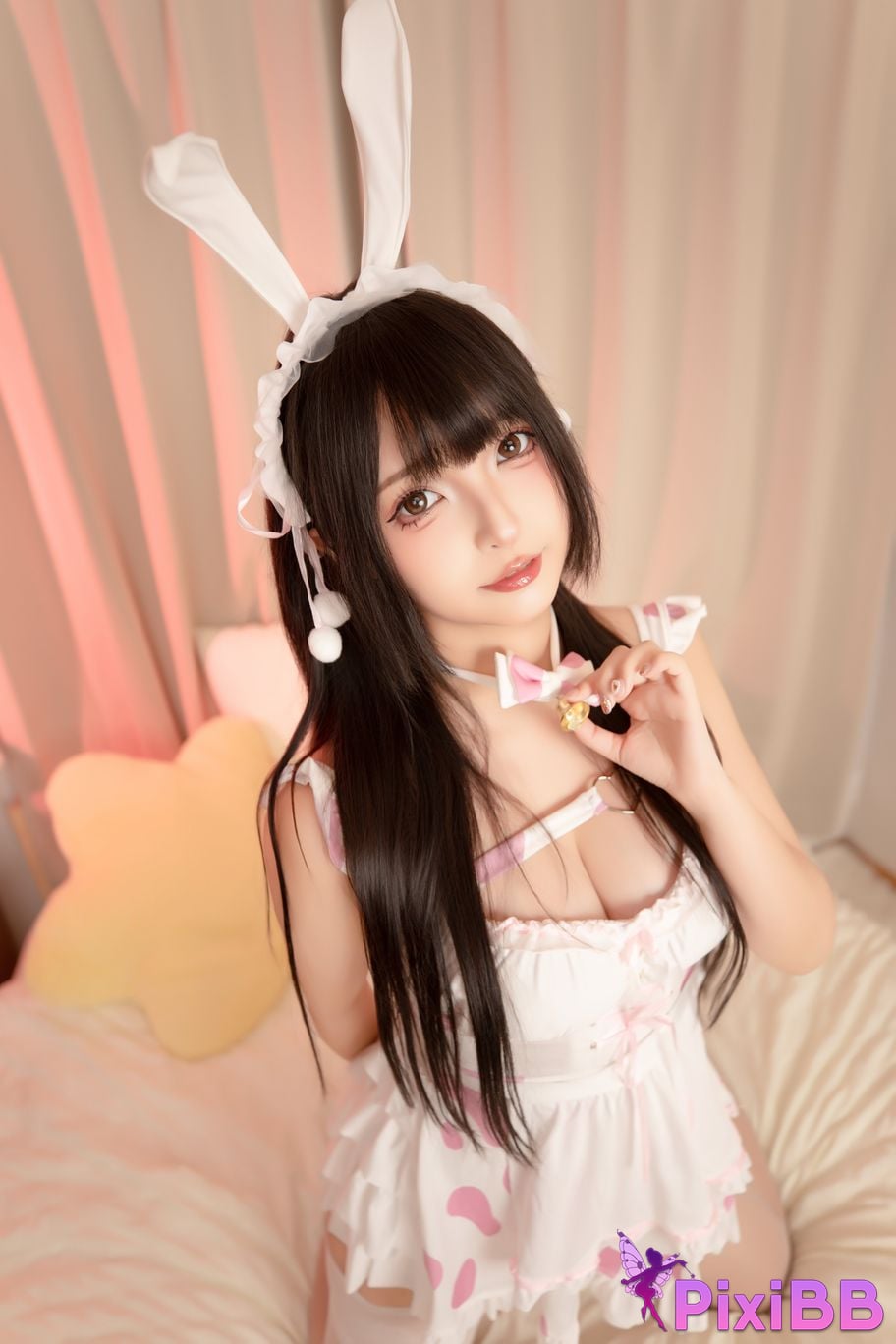 Cosplayer Kagurazaka Midwinter White silk rabbit velvet PixiBB.COM 011