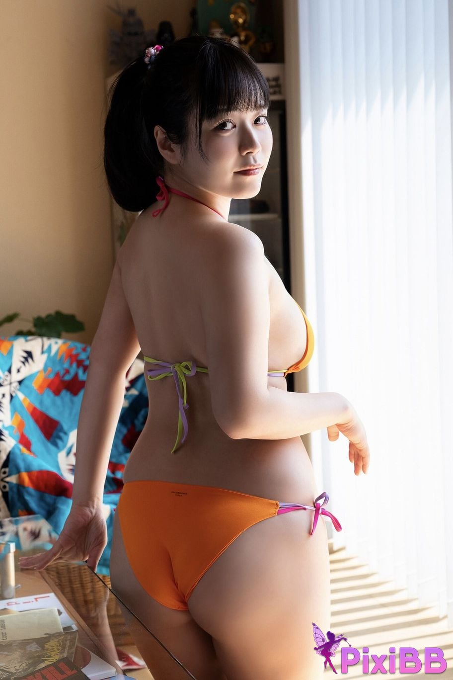 Japanese Idol Shinonome Umi cartoon action digital photo collection Near the sea... PixiBB.COM 006