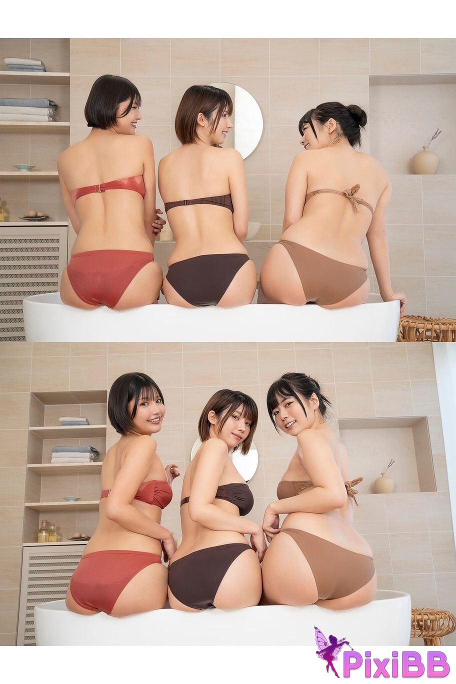 Japanese Idol Enako Shinonome Umi Ami Minami cute team Weekly Changdejigra PixiBB.COM 084