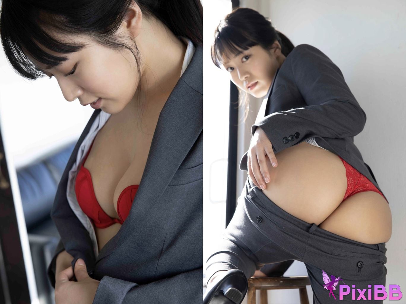 Japanese Idol Shinonome Umi Flash Photobook Trading Company Office Lady It Got Torn trading company OL i t b r o k e PixiBB.COM 004