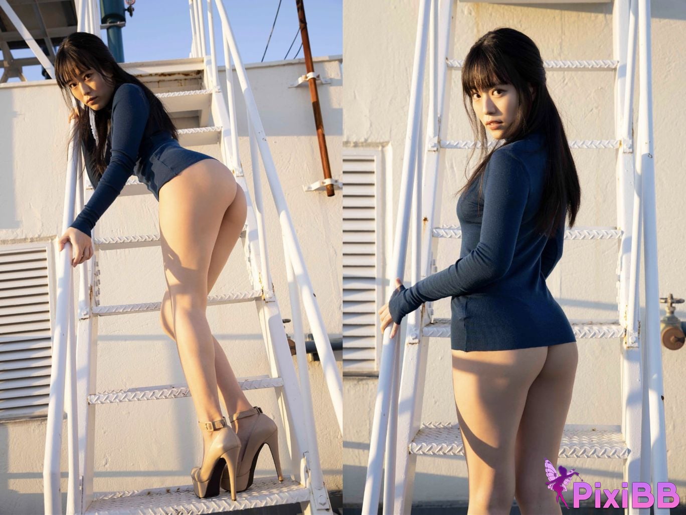 Japanese Idol Shinonome Umi Flash Photobook Trading Company Office Lady It Got Torn trading company OL i t b r o k e PixiBB.COM 029