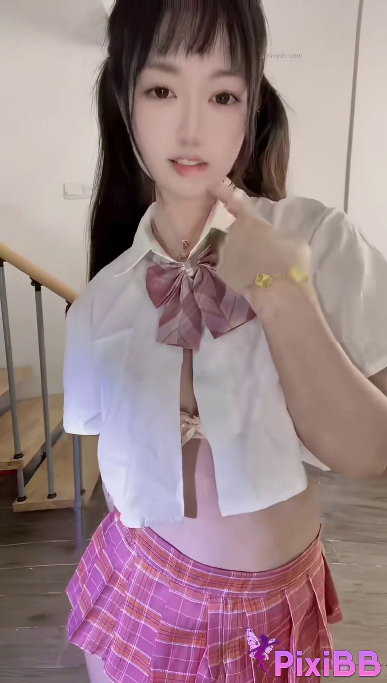 Cai Meow Douyin sexy little goddess Paid customization Sexy lingerie temptation Perspective Maomao PixiBB.COM 017