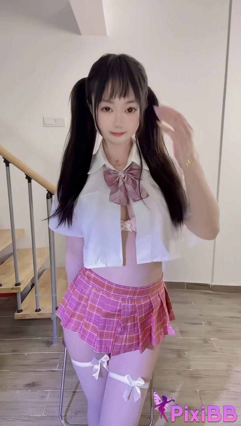 Cai Meow Douyin sexy little goddess Paid customization Sexy lingerie temptation Perspective Maomao PixiBB.COM 073