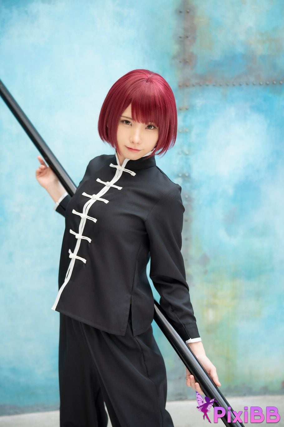 Japanese Idol Enako A landscape aimed at by a richly colored maiden moon change jigra PixiBB.COM 023