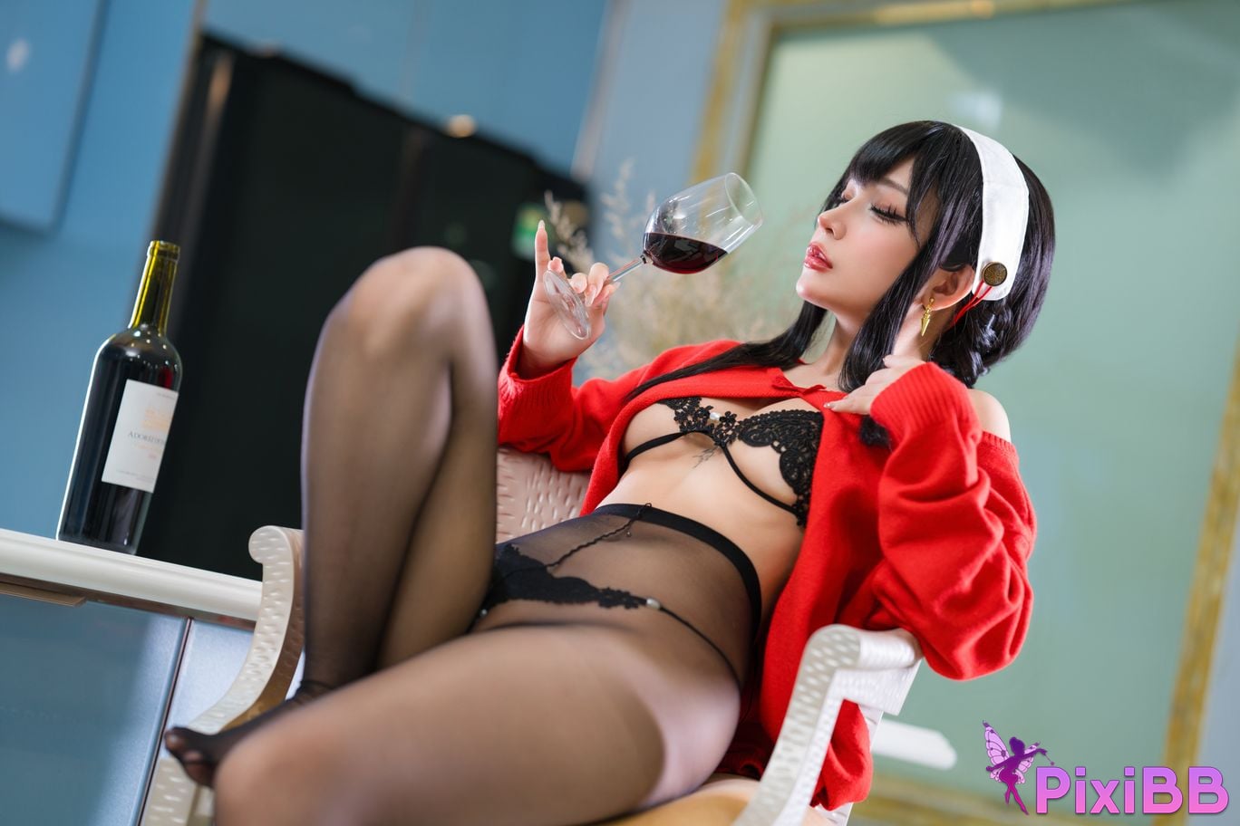 Umeko J Yor Forger Red Sweater PixiBB.COM 10