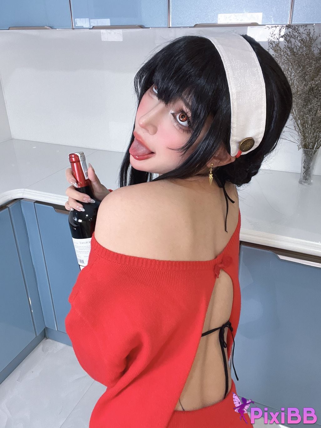 Umeko J Yor Forger Red Sweater PixiBB.COM 70