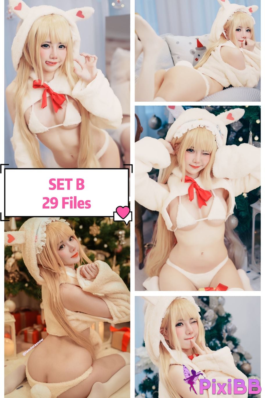 Sally Dorasnow Marin Kitagawa Christmas Bunny PixiBB.COM