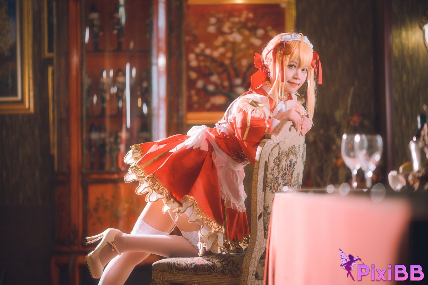 Cosplay Star Deer Nero Maid PixiBB.COM 002