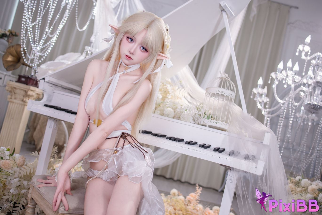 Cosplayer Double wood fusu brest white angel PixiBB.COM 005