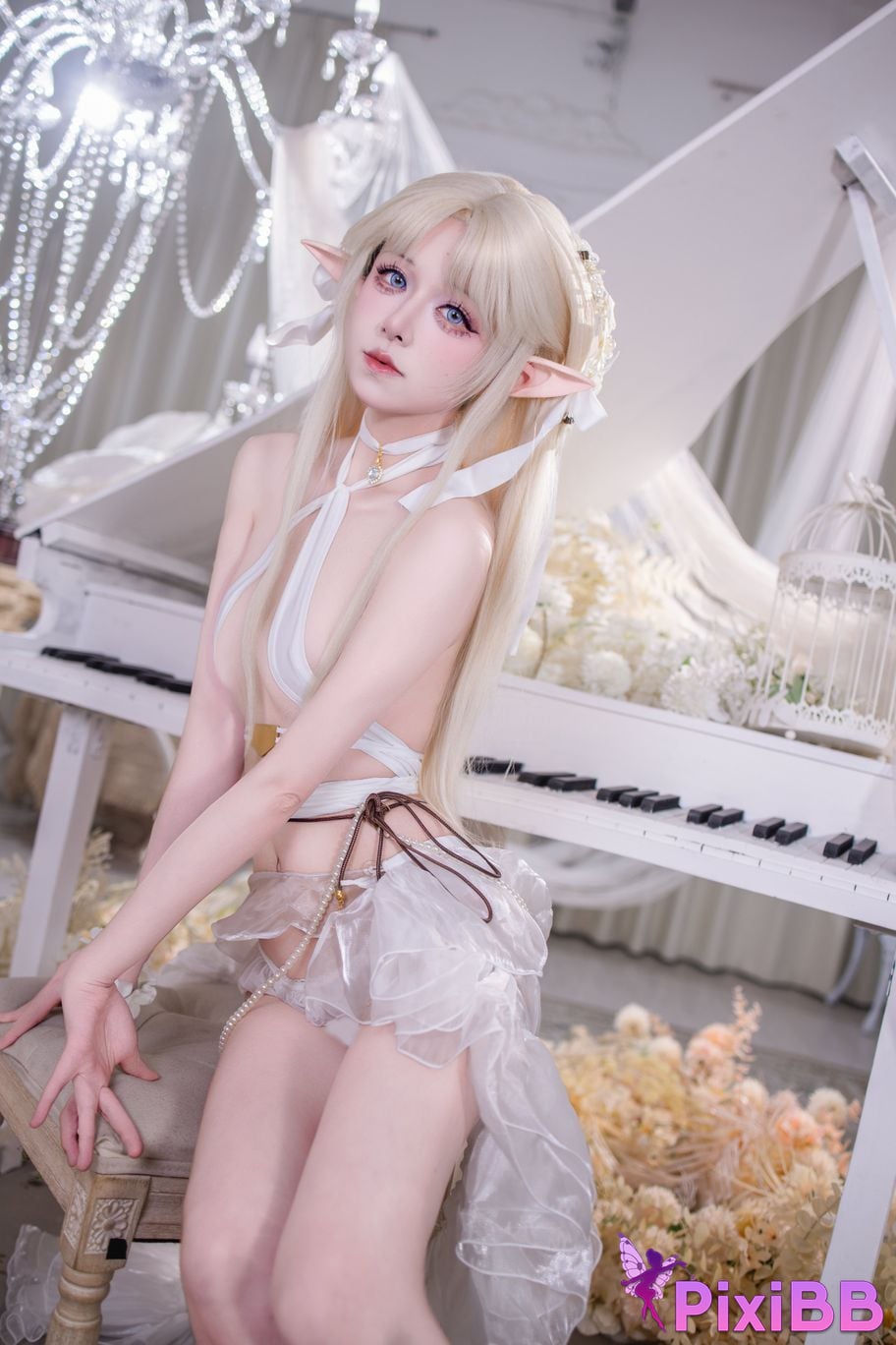 Cosplayer Double wood fusu brest white angel PixiBB.COM 006