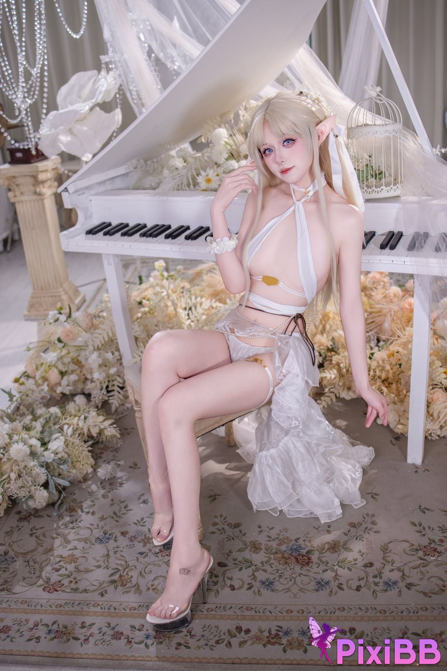 Cosplayer Double wood fusu brest white angel PixiBB.COM 008