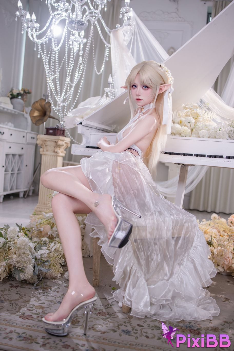 Cosplayer Double wood fusu brest white angel PixiBB.COM 010