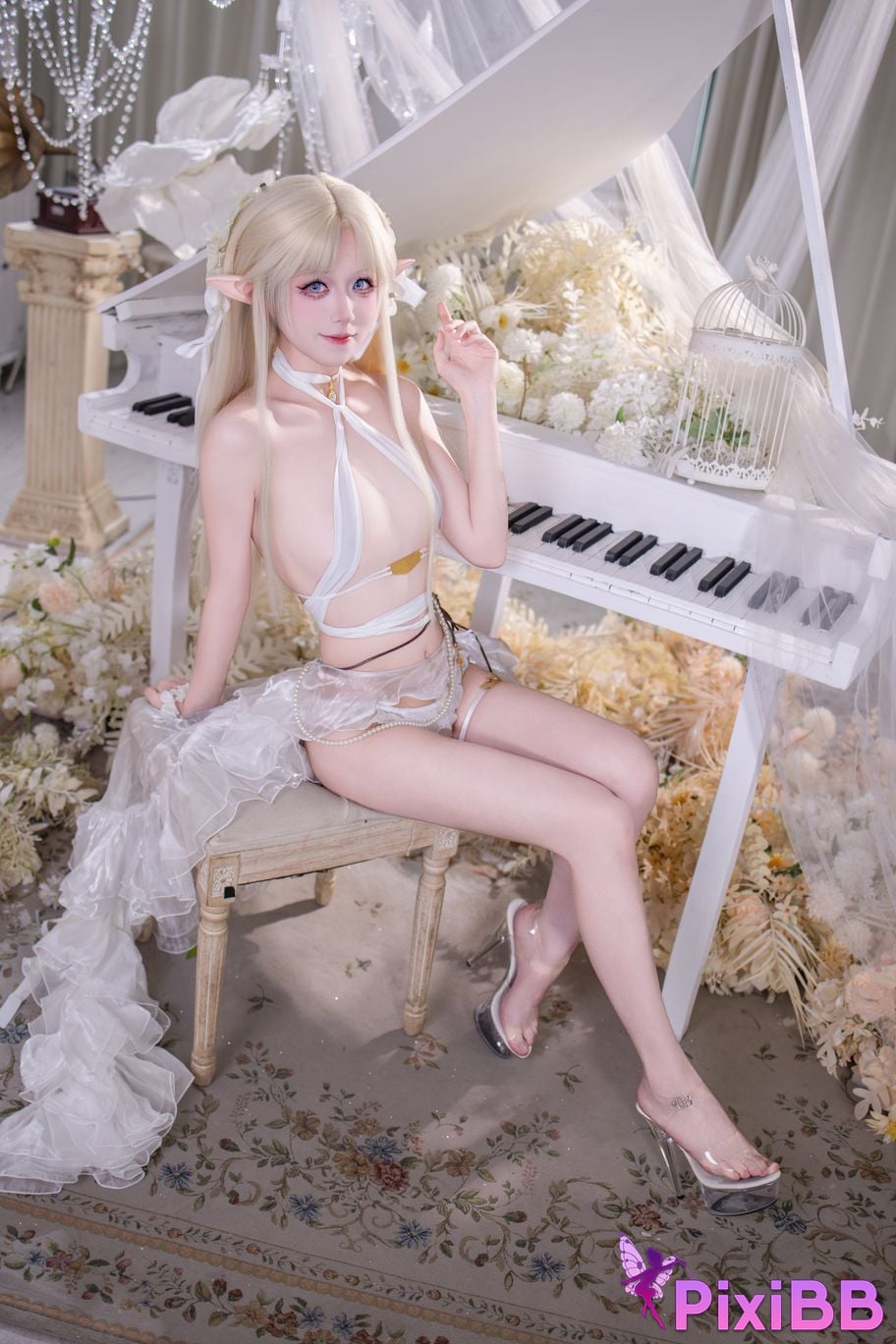 Cosplayer Double wood fusu brest white angel PixiBB.COM 012