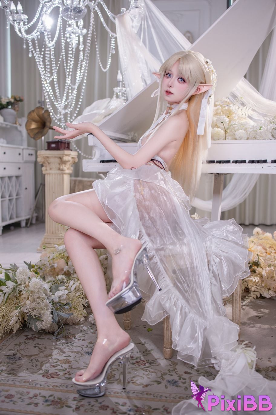 Cosplayer Double wood fusu brest white angel PixiBB.COM 013