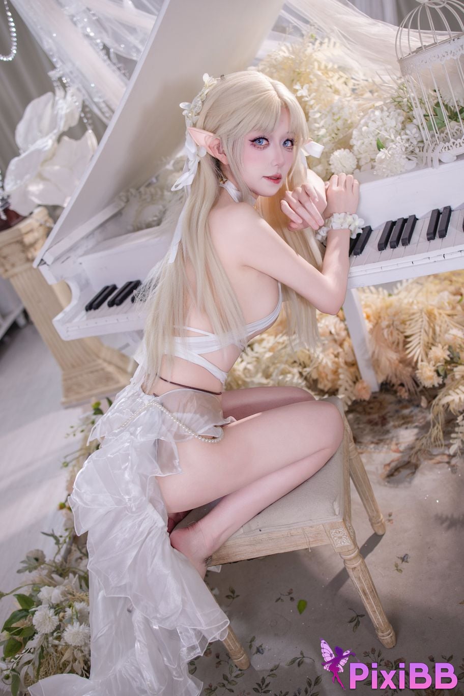 Cosplayer Double wood fusu brest white angel PixiBB.COM 017